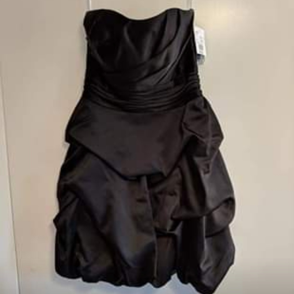 NWT David's Bridal Strapless Black dress
